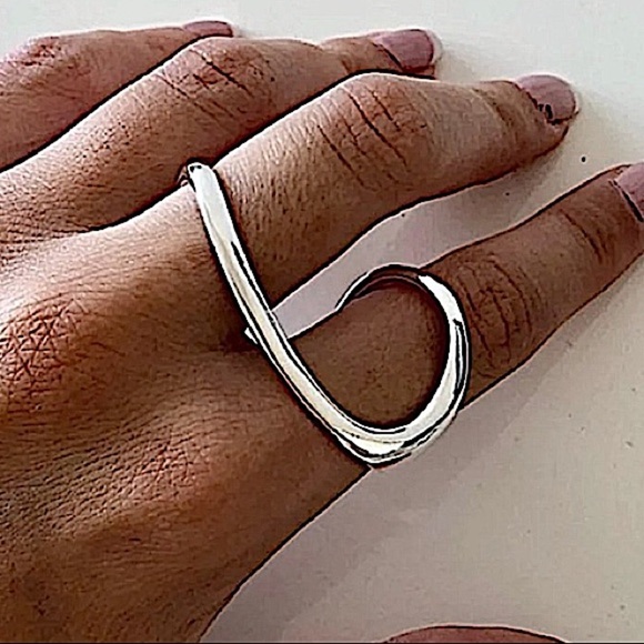 STERLING SILVER IRREGULAR RING - Picture 3 of 13